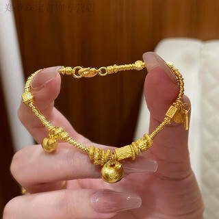 Rsrddy old phoenix 999 pure gold ancient method fat blessing gourd entwined bracelet for women new handmade bracelet gift fat blessing gourd entwined bracelet same style same style