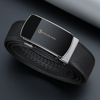 Goldlion belt men's automatic buckle first-layer cowhide belt gift box business fashion trouser belt new year's gift