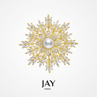 Yibiy2025 latest bright snowflake brooch high-end exquisite fashion corsage luxury pin clothing accessories mother's day gift gold