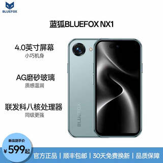 蓝狐NX1八核迷你智能安卓小手机全网通4G新机4.0英寸LCD超小屏旗舰长续航学生高中生备用mini便携手机 这是蓝 全网通 8+128G