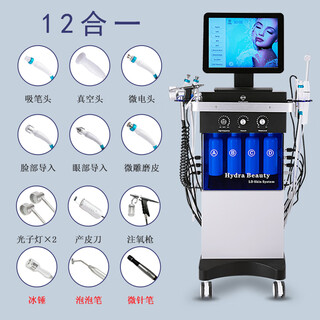 Haifei multifunctional show skin management comprehensive large bubble instrument facial cleansing blackhead hydration beauty salon special 12-in-1 large bubble skin management instrument