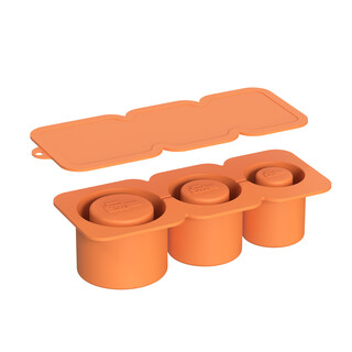 Suitable for stanley stanley cup ice tray 30oz40oz large capacity ice tray ice making mold silicone ice tray stanley ice tray-with lid orange