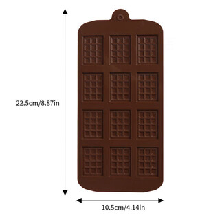 Baichunbao tiramisu finger biscuit mold silicone high temperature resistant non-stick oven baking tool 12-link silicone chocolate mold-waffles