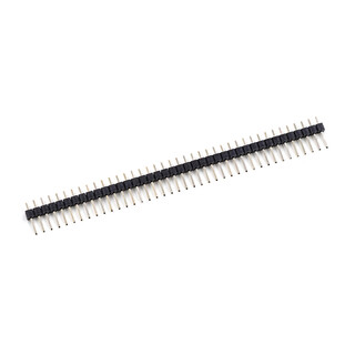 Dengshi tang single and double row pins 2.54mm spacing 1*40p single and double rows 2*40p straight pins and multiple specifications single row pins double rows of straight pins single and double rows of pins - black row (5 pieces)