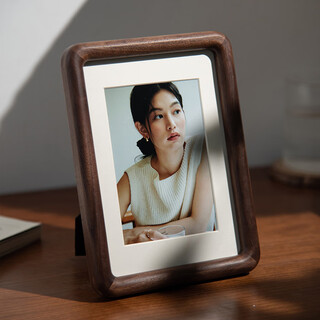 Shijichu solid wood new chinese style walnut 8-inch photo frame family portrait table family photo printing frame