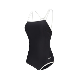 Speedo/speedo modern series double strap boxer women's one-piece swimsuit beach 2025 new product black 2xl 40