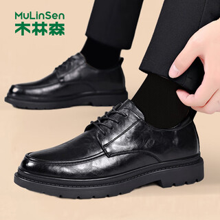 Mulinsen men's shoes business formal casual shoes versatile lace-up thick-soled men's work shoes 5591