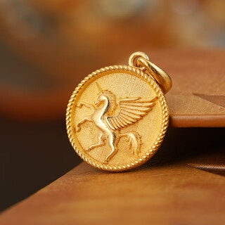 Caox unicorn gold pendant 18k rose gold platinum diamond women's light luxury fashion personalized pure gold necklace 18k gold diamond model