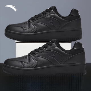 Anta's first year little black sneakers men's autumn and winter thick-soled heightening casual shoes retro contrasting color trendy men's sports shoes new arrival black warrior/black-13 42 (260mm)