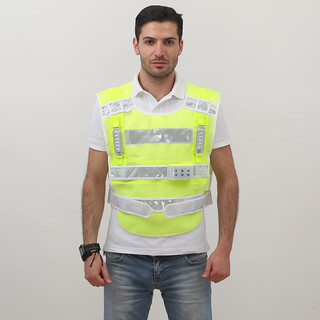 Jiahu led reflective vest with light reflective vest construction safety sanitation reflective clothing cycling reflective safety clothing strobe light vest