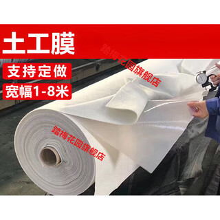 Composite geomembrane anti-seepage and moisture-proof reservoir fish pond waterproof slope protection special hdpe two cloths and one film one cloth and one film thickened two cloths and one film 600 grams 6 meters wide * 50
