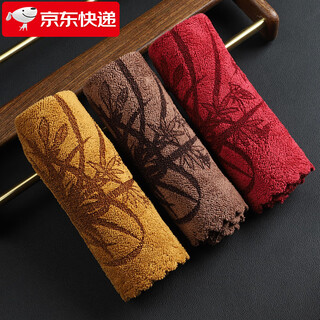 Xiangye tea set accessories tea towel towel cloth thickened velvet tea cloth absorbent dry tea table tea towel raising pot towel zen tea rhyme tea towel one in each of three colors simple packaging