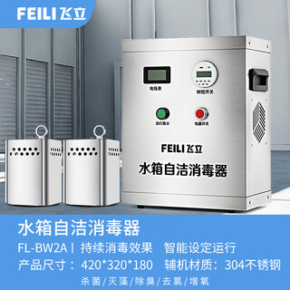 Feili stainless steel water tank self-cleaning sterilizer built-in industrial ozone sterilization domestic fire water tank scii type external water treatment ozone generator equipment built-in wt2a double explosion cylinder (water treatment capacity 50/90 tons) body 201 stainless steel