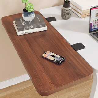 Honger desktop extended extension board extension board punch-free widening board support bracket hand support computer desk folding board walnut color-17.5*25 reinforced load-bearing