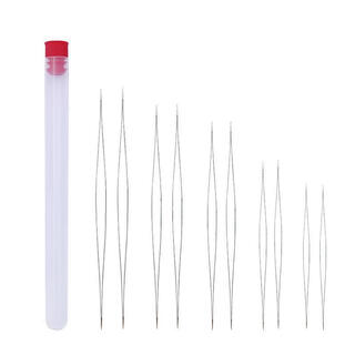 Middle open beading needle handmade diy beading needle jewelry lead needle threading needle open needle set open beading needle 5 models * 2 10 pcs