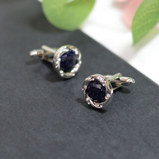 Ye yu multi-diamond starry sky stone cufflinks, french cuff buttons, sleeve studs for men and women, simple and fashionable diamond-encrusted shirt buttons and tie clips, starry sky stone cufflinks max/set with 12 small diamonds