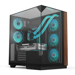 Emachines acer acer zeus smart screen uitra+ computer case three-sided glass integrated curved glass sea view room 360 water cooling/type-c/motherboard back plug/graphics card vertical installation zeus smart screen uitrav333 black (three-sided glass)