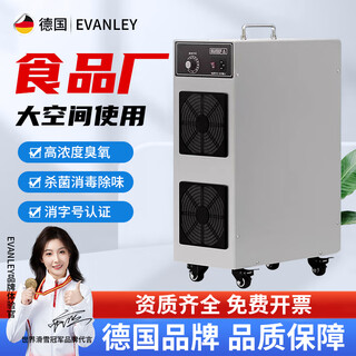 Evanley german ozone generator sterilizer mobile large industrial food factory packaging workshop breeding farm garbage room purify air deodorization disinfection sterilization ozone machine 5g/h new upgraded model