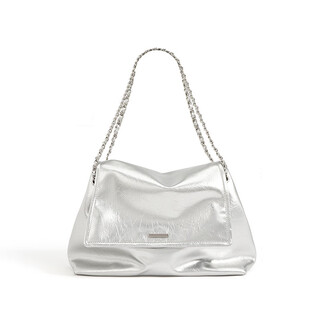 Tachi miss 2025 summer new style chain bag large capacity shoulder tote bag silver