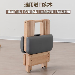 Strong upgrade from top to heighten foldable pilates bed solid wood maple core bed yoga equipment personal trainer upgraded pilates equipment