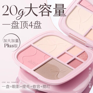 荔树八色眼部面部综合盘修容提亮遮瑕腮红初学者一体盘 