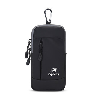 Yinglang sports running mobile phone arm bag men's shoulder crossbody bag wrist bag fitness equipment mobile phone waterproof arm bag black