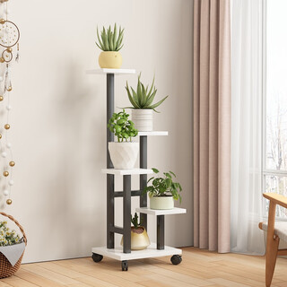 Anya iron flower stand balcony removable multi-layer storage rack household floor-standing succulent green radish plant rack