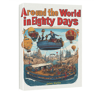80天环游地球 Around the World in Eighty Days 英文原版书 世界经典文学名著 中小学生课外阅读推荐 英语小说