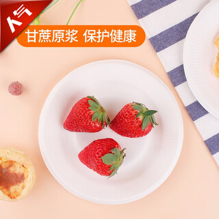 Youao disposable plates 6 inches, 30 pieces, biodegradable paper plates, paper plates, dinner plates, handmade plates, waterproof and oil-proof barbecue plates, suitable for microwaves