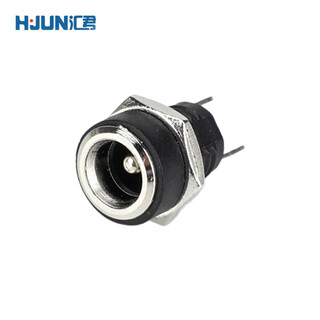 Huijun dc power plug round hole video cable conversion socket 5.5*2.1mm socket