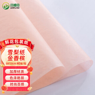 Rümke flower wrapping paper sydney paper ins style birthday gift diy bouquet wrapping paper champagne color 40 sheets 6613