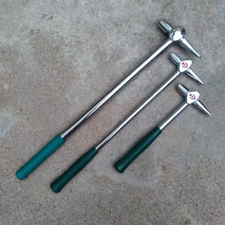 Complete railway train inspection hammer inspection hammer inspection hammer inspection hammer repair hammer railway inspection hammer iron handle geological hammer 150g small inspection hammer (short handle)