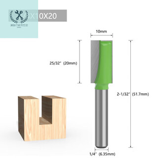 Lnga landgre bottom cleaning knife flat bottom lamp with woodworking slotting drill bit trimming machine cleaning bottom trimming machine blade set 2-in-1 1/4x10