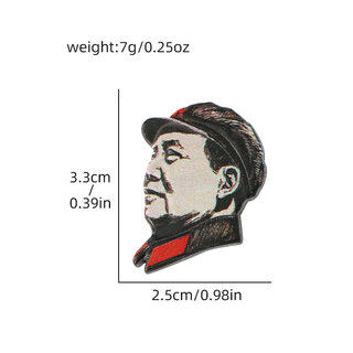 Chairman mao badge serve the people brooch chinese style retro mao zedong badge clothes pin mao zedong badge