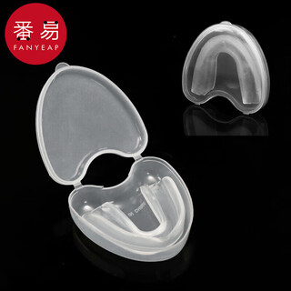 Fanyi 15y braces a1p252 - sports tooth protection equipment, boxing match mouthguards, sanda and taekwondo protection, 1 transparent single-sided mouthguard - one size fits all