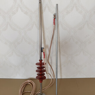 304 stainless steel lightning rod lightning rod outdoor lightning protection grounding high voltage insulator hot-dip galvanized lightning protection device stainless steel 2 meters with insulator lightning rod