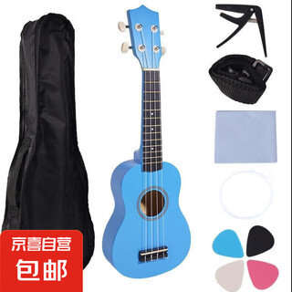 Ukulele Principiantes Hombres y mujeres Estudiantes Niños autodidactos Comentadores para adultos Fundación Zero Cero Foundation 23 pulgadas de 23 pulgadas Azul + 6 piezas Set