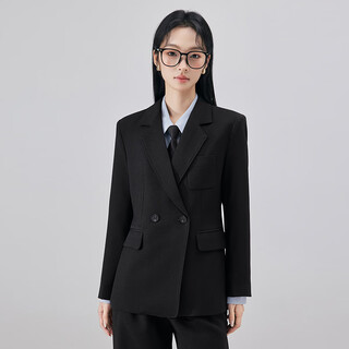 訫嗳 yishan formal wear women's suit college student suit public examination civil servant interview small lady suit jacket professional wear single piece - black suit interview bi preparation shirt s recommended weight 90-100 jin jin equals 0.5 kg