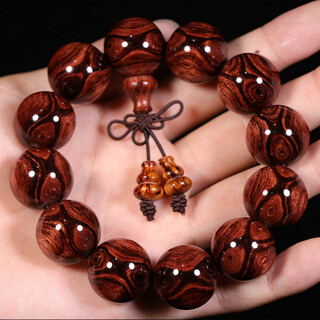 Dingfeng hainan huanghuali bracelet rosary beads gall tumor full of water ripple sea gall tumor scar pattern bracelet for men and women old material
