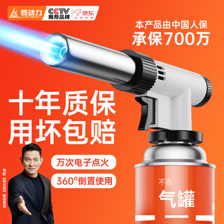 Lingdongli flamethrower gas tank nozzle fierce fire burning meat outdoor barbecue igniter high temperature flamethrower spray gun baking