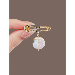 Blessings pearl brooch women's niche design clothing accessories brooch - special-shaped pearls