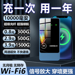 蒙音2025上新款随身wifi租房工地上网宝充电上网二合一无线移动路由器 顶配版【全程不限速 升级WiFi6++网络】