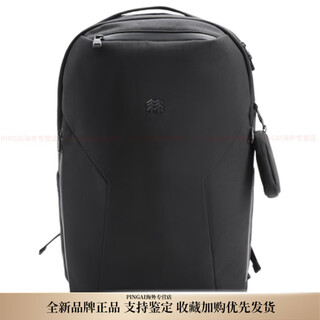 Kolon sport commuter water-repellent, wear-resistant, large-capacity, multi-functional backpack, same style for men and women, couple model, black