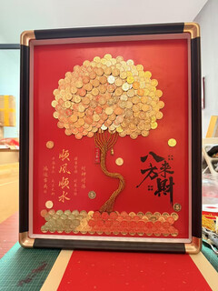 Coin money tree photo frame birthday gift handmade diy fifty cent ornament housewarming gift fifty cent money tree bring your own coins smooth flowing money from all directions + sticky a421*30cm-bring your own 150-200 coins
