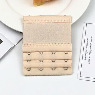 Mu fengqing elastic bra extension buckle four rows bra extension buckle three rows two rows bra buckle adjustment back skin color (high elasticity) 4 rows 2 pieces