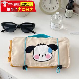 Deer color cute folding cosmetic bag 520 for girls large capacity portable travel wash bag skin care product storage bag sweating puppy cosmetic bag