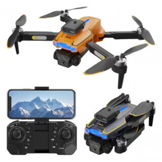 无人机航拍8K长续航光流避障折叠四轴飞行器儿童航模遥控飞机 S2黑色三摄像头(无刷电机+避障+光流定位+电调) 三电版(三粒机身电池)