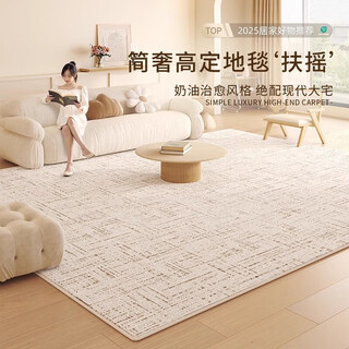 Aovoc carpet living room 2025 new no-wash wipeable light luxury high-end large area carpet fuyao 01 1.6*2.3 meters