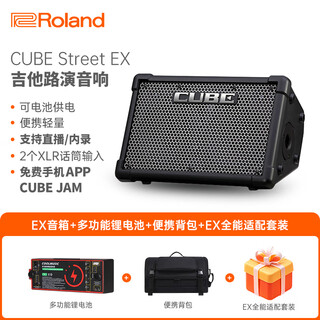 Roland cube-street ex speaker outdoor roadshow portable playing and singing electric blowpipe electric guitar outdoor playing and singing speaker cube-stex+functional battery+portable backpack