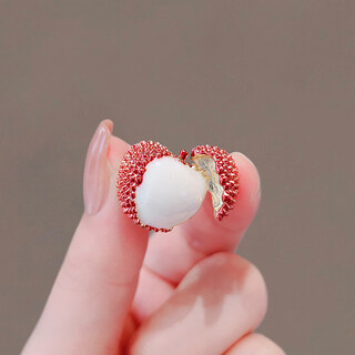 Zi jiafu small niche cute lychee exposed brooch women's corsage suit sweater pin accessories fixed clothes no. 273 lychee